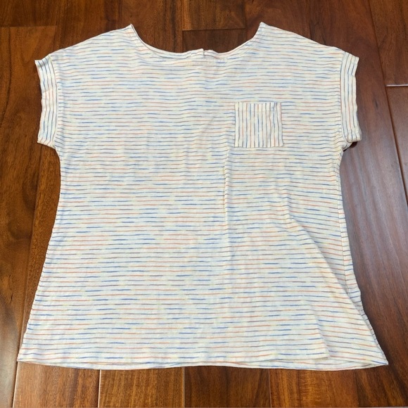 Talbots Space Dye Pocket Tee. Size Large. - Picture 1 of 8